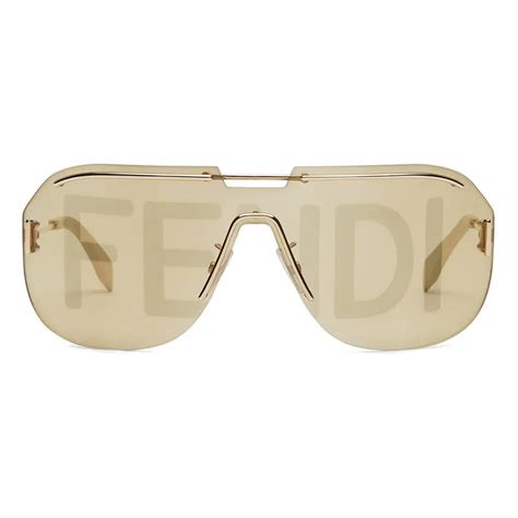 mens fendi sunglasses gold|authentic Fendi sunglasses.